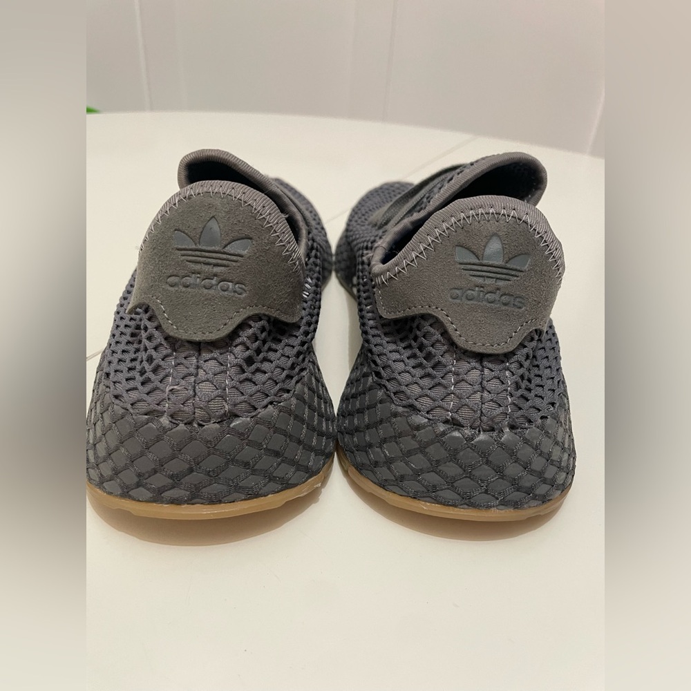 NWOB adidas Originals Deerupt Runner ( Grey/Grey/Cloud White) Men’s Sz 9 - Picture 9 of 14